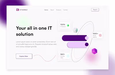 IT solution Landing page