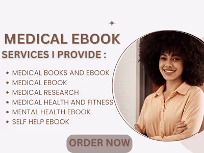 I will write medical ebook, mental health, health and fitness 
