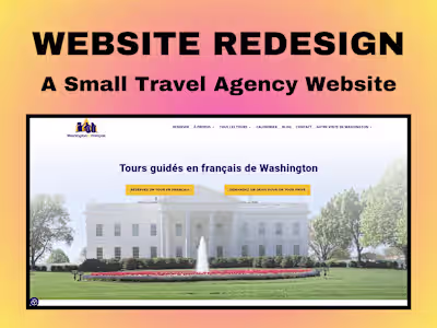 Website Redesign for Washington En Français