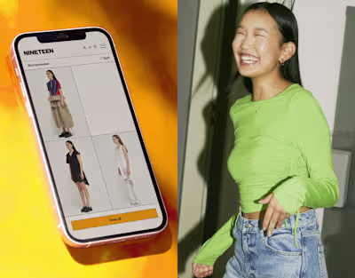 NINETEEN Fashion brand / Visual Identity & Web Design