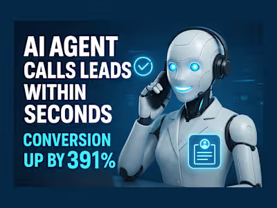 AI Voice Agent: Instant Lead Qualification &  Scheduling