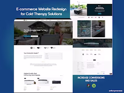 E-commerce Website Redesign for Cold Therapy Brand