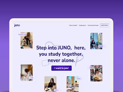 JUNO Beta Website Invitation