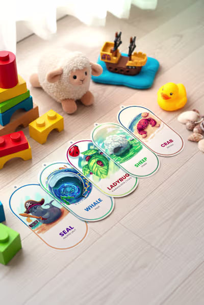 Animal Cards Illustration for Kids I create cute animal card...