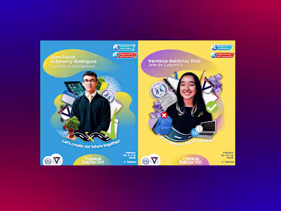 Individual posters for Model United Nations for a private IB