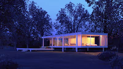 Farnsworth House Render | Behance :: Behance