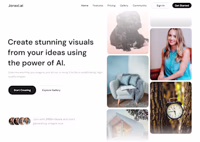 Joraxi.ai Hero Section (Redesigned UI)
