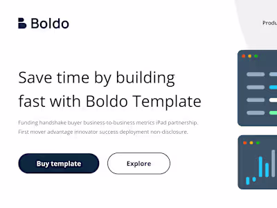 Boldo Landing page