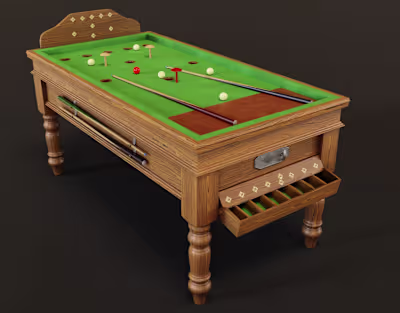 1930's Jelkes Bar Billiards Table