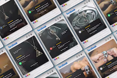 Silver Phantom Jewelry | Social Proof Design | 2023