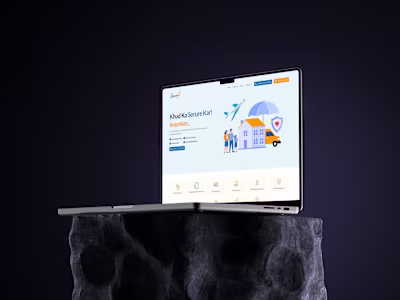 Insurance Company - Landing Page - UI UX