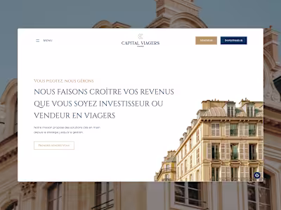 Modern Website Development for Capital Viagers