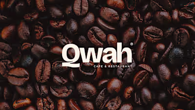 Qwah: Cafe & Restaurant - Brand Design