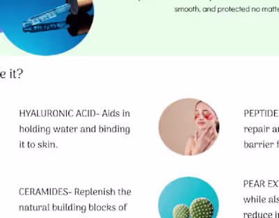 bubble skincare brand website/ beauty website :: Behance