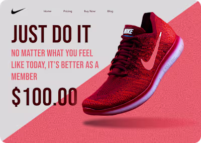 Nike Product Page Design