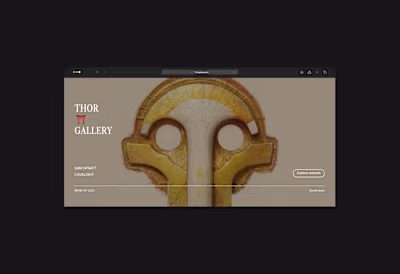 Thor Gallery Landing Page