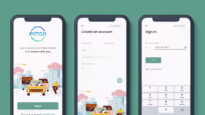 Pingo App Redesign for The Routing Company
