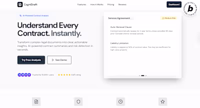 AI-Powered Contract Analysis Tool for CogniDraft