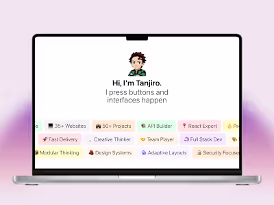 Personal Portfolio Website Template Development