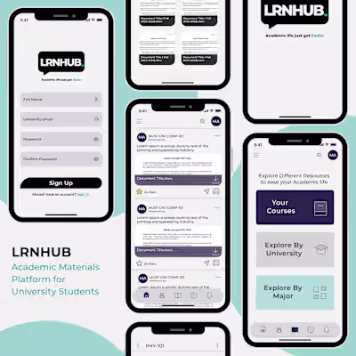 LRNHUB - UX/UI Project