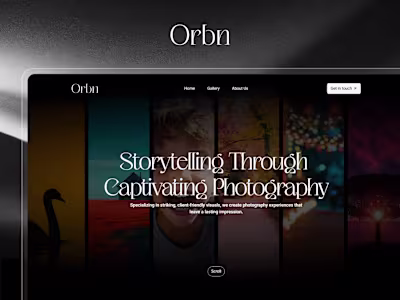 Orbn : Personal Brand & Creator Portfolio  Framer Website