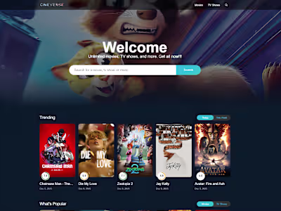 Cineverse || Modern IMDB Alternative