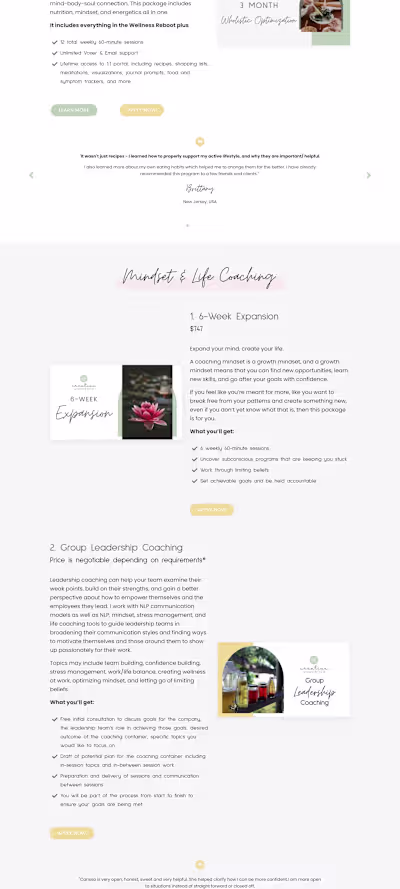 Kajabi Website Development for Full Health Coach
