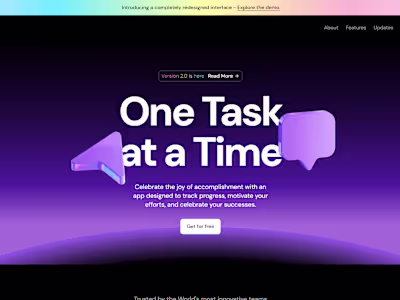 Dark Saas Landing Page