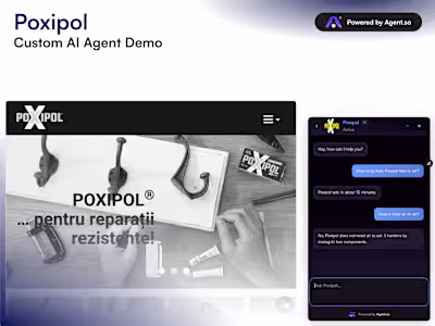 AI Agent Integration Showcase for Poxipol