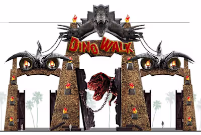 Jatimpark 3 Dinopark, at Batu, East Java-Indonesia