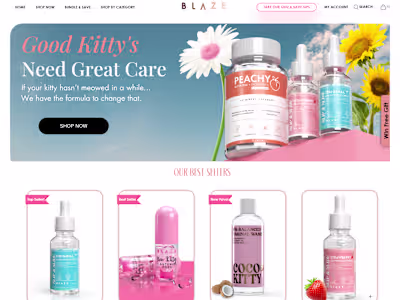 Shopblaze Feminine Care | Shopify website