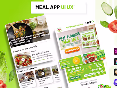 DelMonte Recipe App UI UX