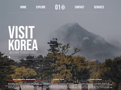 Korea Travel agency design