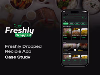 Freshly Dropped UI/UX Case Study