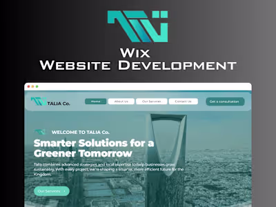 Talia Co. Corporate Website for Facilities & Sustainability