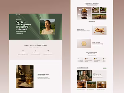 ashwagandHi - Framer Template
