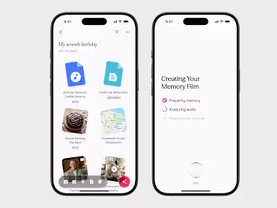 In this screen, users can open a memory folder and see every...