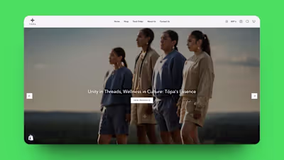 Tópa Shopify Store