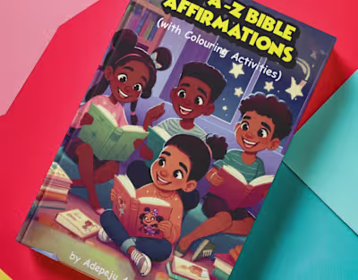 A-Z Bible Affirmations | Children Coloring Book
