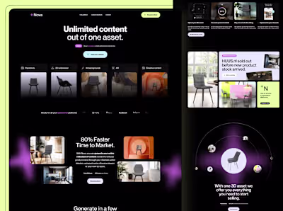 AI Content Generation Website Designed & Developed in Webflow