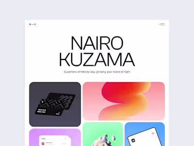 Nairo - Portfolio Framer Website