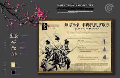 Samurai Fight Club Poster