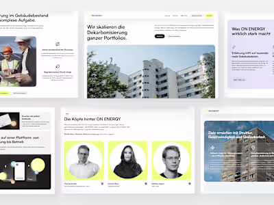 Website Design & Development for ON ENERGY