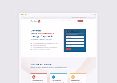 CaptureRx: Landing Page Transformation