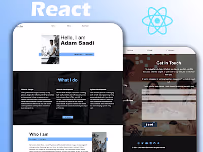 Overview: Adam's portfolio was built from scratch to showcas...