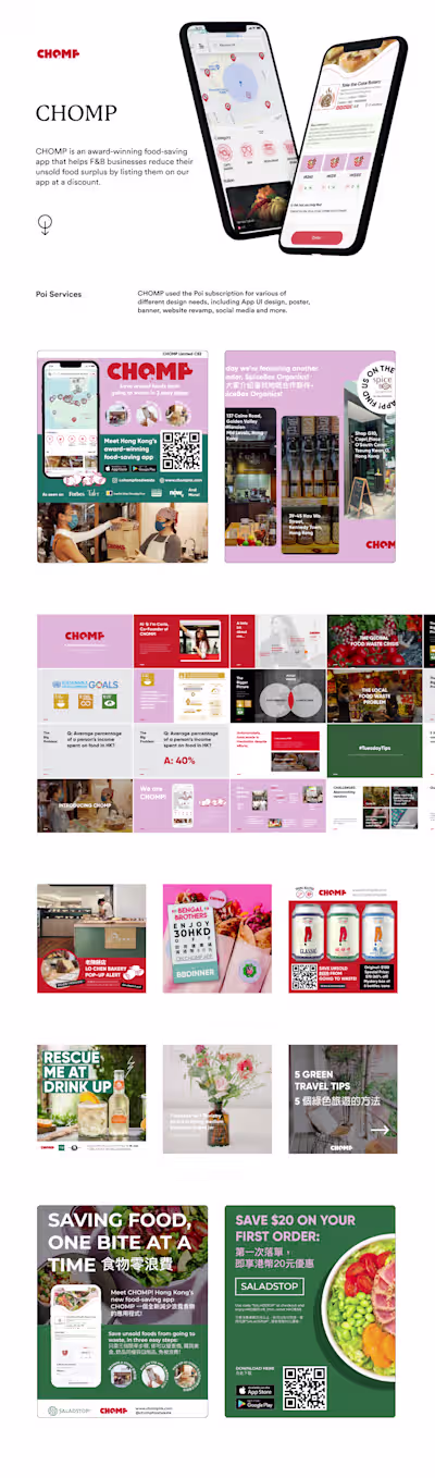 Subscription Support for CHOMP, an award-winning food-saving app
