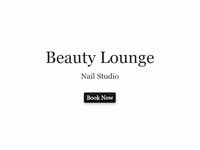 Beauty Lounge | Simple Website Deisgn