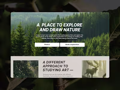 A Place to Explore and Draw Nature
