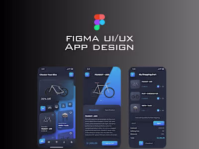 Bicycle Shopping App UI/UX Design