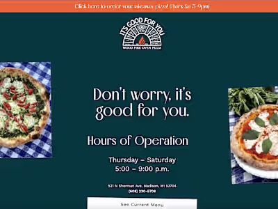 It’s Good for You Pizza